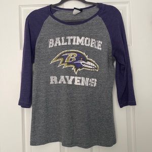Baltimore Ravens NFL Team Apparel, Women’s 3/4 Sleeve, Size M